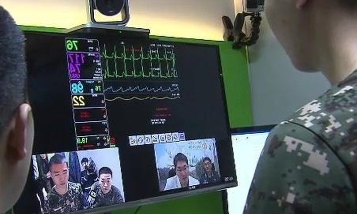 Military remote collaboration screen
